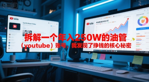 付费文章：拆解一个年入250W的油管（youtube）账号，我发现了挣钱的核心秘密-淘米副业