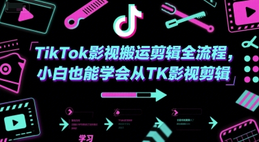 TikTok影视搬运剪辑全流程，小白也能学会从TK影视剪辑-淘米副业