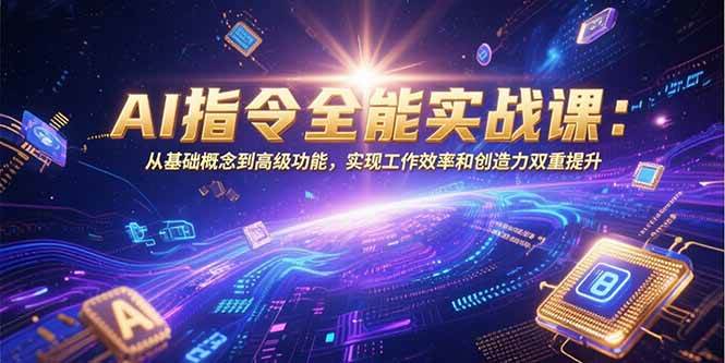 AI指令全能实战课：从基础概念到高级功能，实现工作效率和创造力双重提升-淘米副业