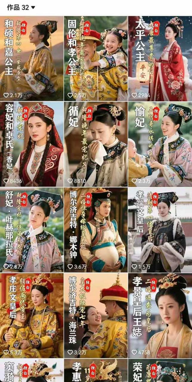 历史女性人物创作课:独白文案+AI克隆+蒙版剪辑,3个月涨粉22w+副业月入3w 历史女性人物创作课:独白文案+AI克隆+蒙版剪辑,3个月涨粉22w+副业月入3w