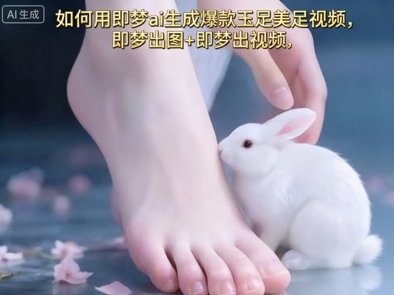 如何用即梦ai生成爆款玉足美足视频，即梦出图+即梦出视频，快速涨粉-淘米副业