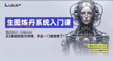 LibLibAI哩布哩布生图炼丹系统入门课，从生图到炼丹，只学这一门就够了-淘米副业