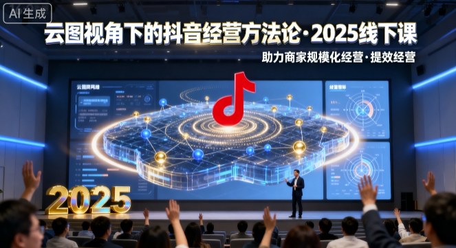 云图视角下的抖音经营方法论，2025线下课，助力商家规模化经营，提效经营（录音+字幕）-淘米副业