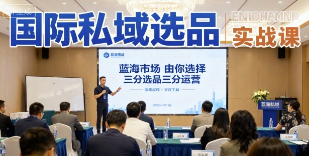 国际私域选品实战课，蓝海市场由你选择，七分选品三分运营-淘米副业