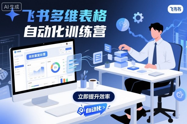 飞书多维表格自动化训练营，手把手教你告别重复处理，用多维表格开启高效办公新模式-淘米副业