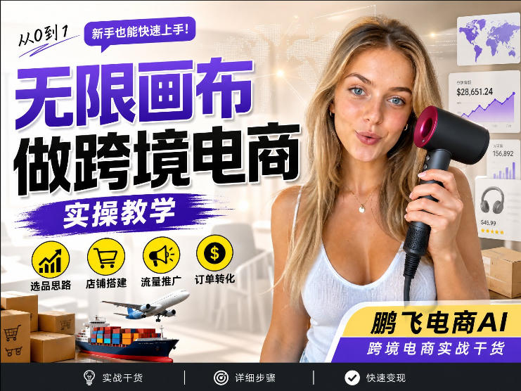AI无线画布制作商品宣传视频，四步搞定，无线画布工作流，操作简单好上手-淘米副业